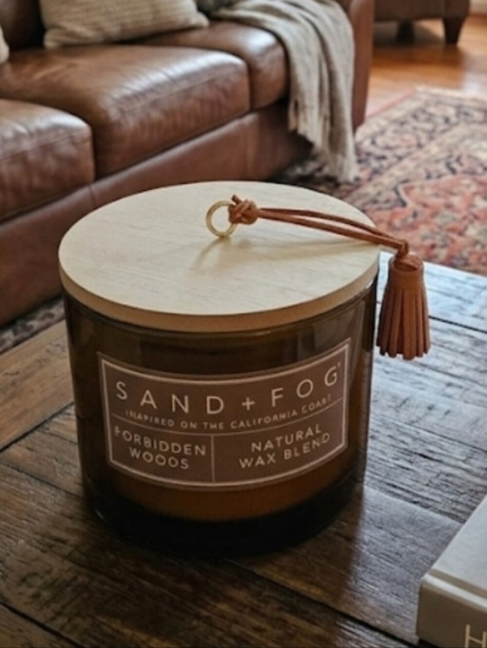 Sand + Fog Forbidden Woods Candle ~ 2-Wick ~ Natural Wax Blend ~ 12 oz